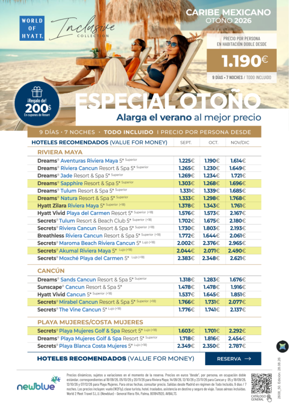 Caribe Mexicano este otoño desde 1.190 &euro; 
