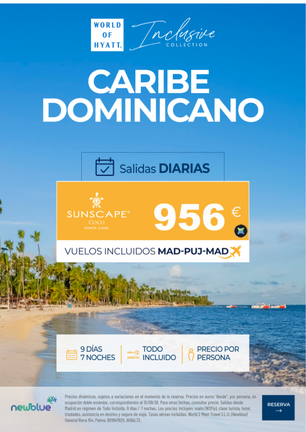Descarga el Cartel de última hora Caribe Dominicano. Sunscape Coco desde 956 &euro; 