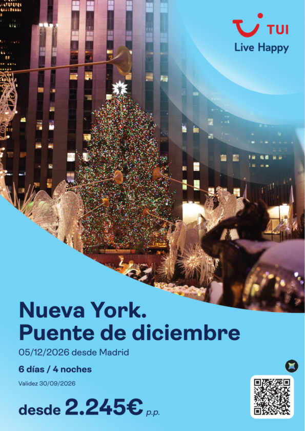 Nueva York. 6 días / 4 noches. Puente de diciembre. Salida 05 DIC desde 2.245 &euro; 