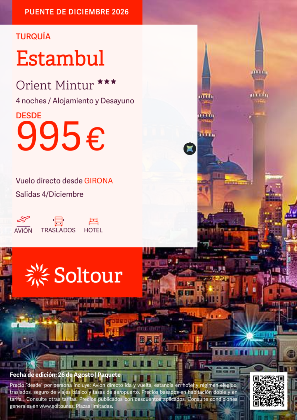 Estambul - Puente de Diciembre desde 995 &euro; , salida 4 de Diciembre desde Girona
