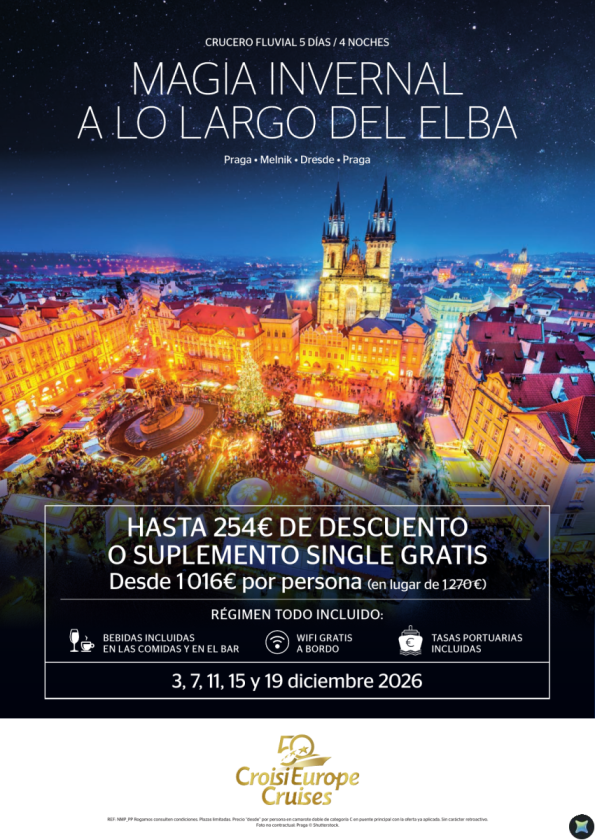 Hasta 254 &euro; DESCUENTO Crucero Magia invernal a lo largo del Elba - 5 días/ 4 noches - Todo incluido - Diciembre