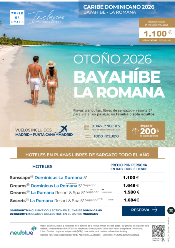 ¡Oportunidad Otoño Bayahíbe! Desde solo 1.100 &euro; 