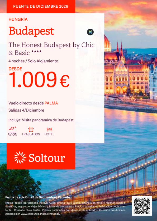 Budapest - Puente de Diciembre desde 1.009 &euro; , salida 4 Diciembre desde Palma