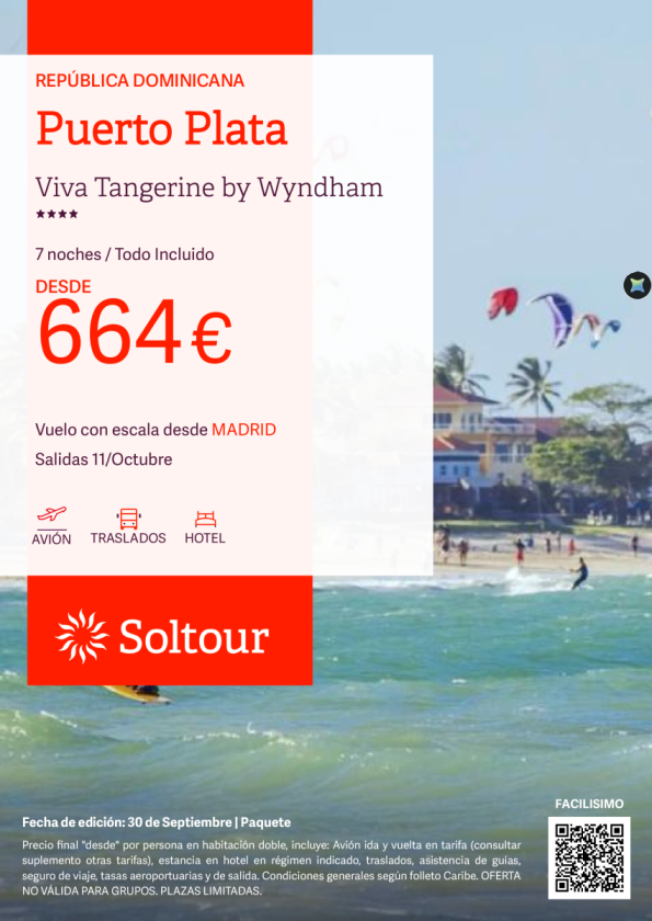 Puerto Plata en Viva Tangerine by Wyndham desde 664 &euro; , salida 11 Octubre desde Madrid