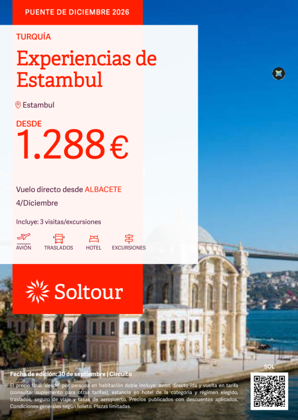 Estambul (Turquía) - Puente de Diciembre con 3 excursiones incluidas desde 1.288 &euro; , salida 4 Diciembre desde Albacete