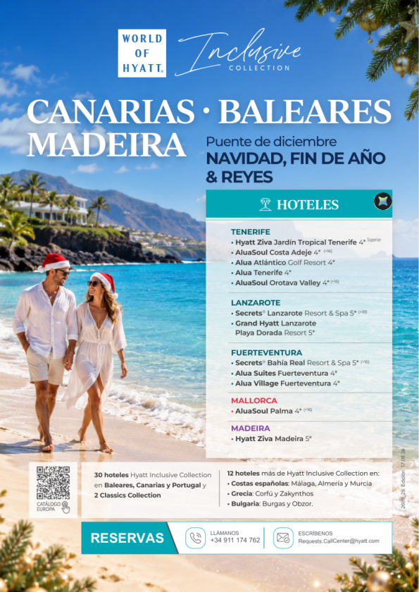 ¿Buscas hoteles para Navidad? Descubre la mejor selección Canarias, Baleares y Madeira