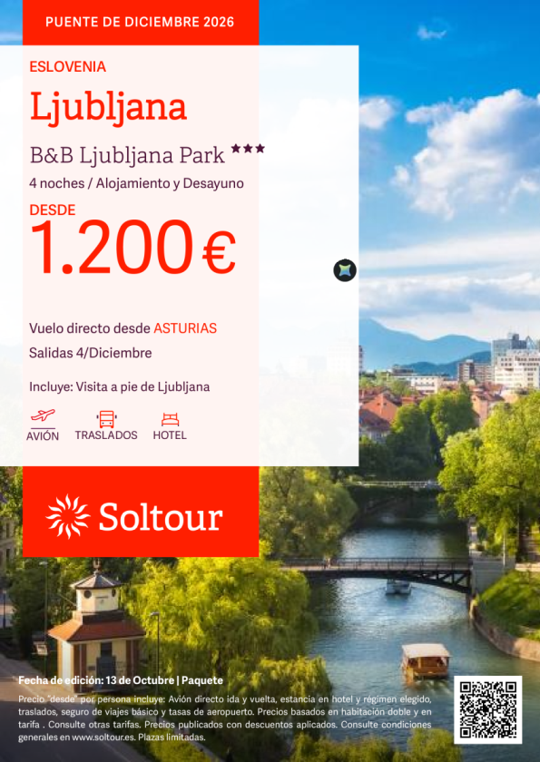 Eslovenia - Puente de Diciembre desde 1.200 &euro; , salida 4 Diciembre desde Asturias